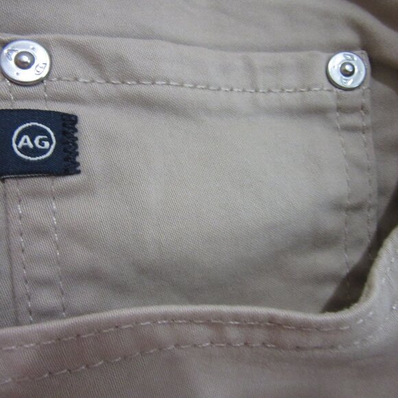 AG Adriano Goldschmied Beige Chino Straight Leg 33 The Tellis Modern Slim Pants - Picture 2 of 7